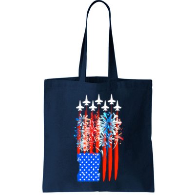 American Usa Flag Fireworks Fighter Jets Bag