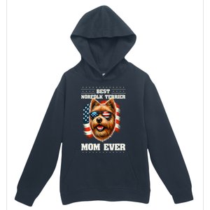 American Usa Flag Norfolk Terrier Terriers 4th Of July Urban Pullover Hoodie