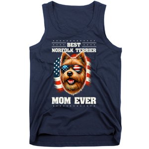 American Usa Flag Norfolk Terrier Terriers 4th Of July Tank Top