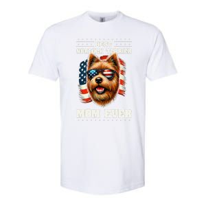 American Usa Flag Norfolk Terrier Terriers 4th Of July Softstyle CVC T-Shirt