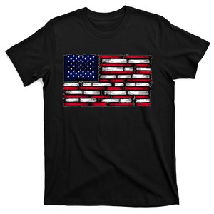 America Us Flag Books Library Reading For Book Lover Reader T-Shirt