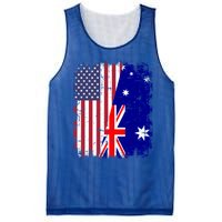 Australia Usa Flag Great Gift Mesh Reversible Basketball Jersey Tank