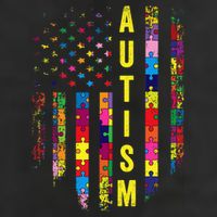 Autism USA Flag Autistic Awareness Pride Month 11oz C Handle Ceramic Mug