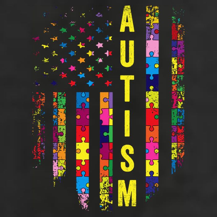 Autism USA Flag Autistic Awareness Pride Month 11oz C Handle Ceramic Mug