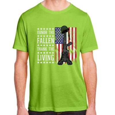 American Us Flag Honor The Fallen Thank Living Memorial Day Gift Adult ChromaSoft Performance T-Shirt