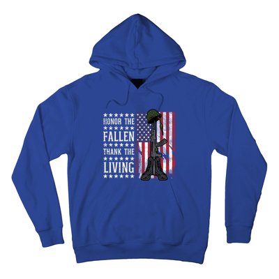 American Us Flag Honor The Fallen Thank Living Memorial Day Gift Hoodie