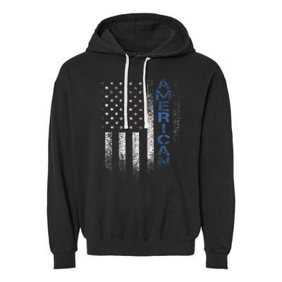 American Usa Flag Garment-Dyed Fleece Hoodie