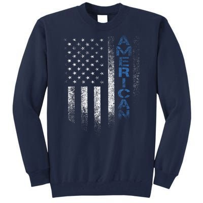 American Usa Flag Tall Sweatshirt