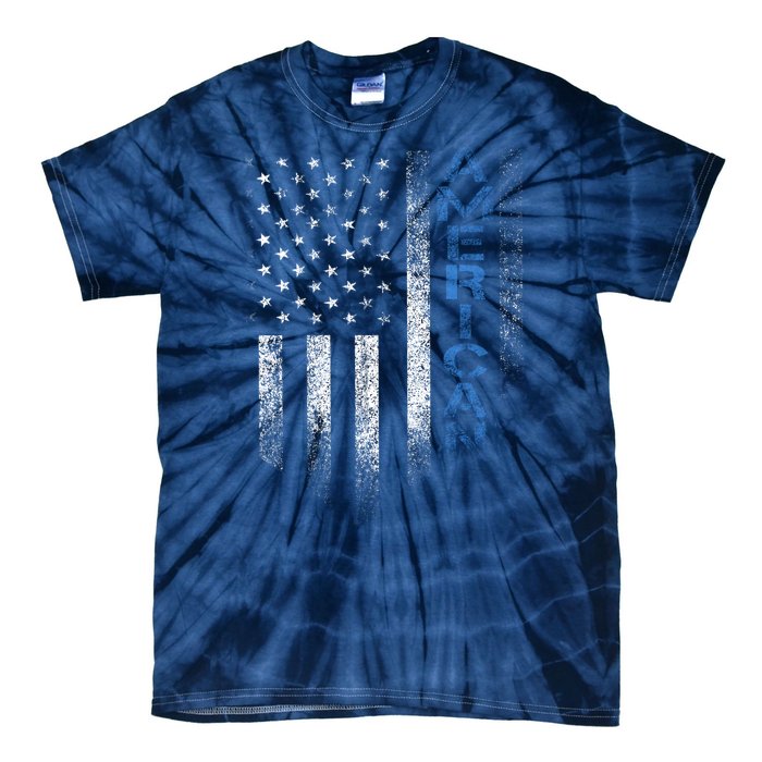 American Usa Flag Tie-Dye T-Shirt