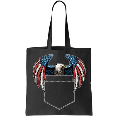 American USA Flag Eagle In Pocket Bag
