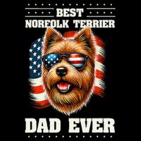 American Usa Flag Norfolk Terrier Terriers 4th Of July 16 in Basic Backpack