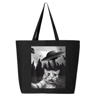 Alien UFO Funny Cat Selfie 25L Jumbo Tote