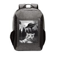 Alien UFO Funny Cat Selfie Vector Backpack