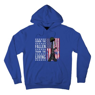 American Us Flag Honor The Fallen Thank Living Memorial Day Funny Gift Hoodie