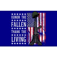 American Us Flag Honor The Fallen Thank Living Memorial Day Funny Gift Bumper Sticker