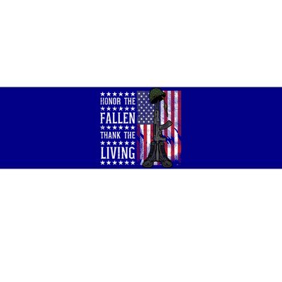 American Us Flag Honor The Fallen Thank Living Memorial Day Funny Gift Bumper Sticker