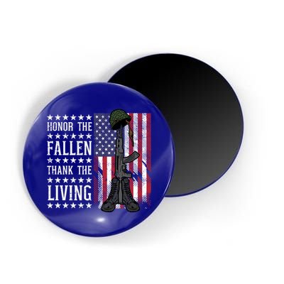 American Us Flag Honor The Fallen Thank Living Memorial Day Funny Gift Magnet