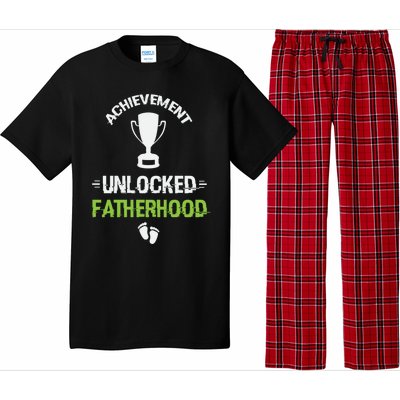 Achievet Unlocked Fatherhood Expecting Parent Meaningful Gift Pajama Set