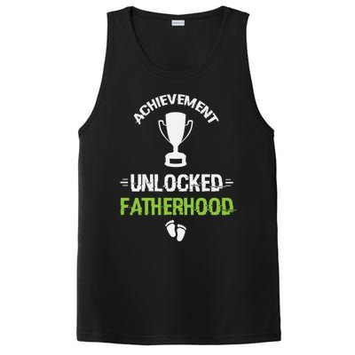 Achievet Unlocked Fatherhood Expecting Parent Meaningful Gift PosiCharge Competitor Tank