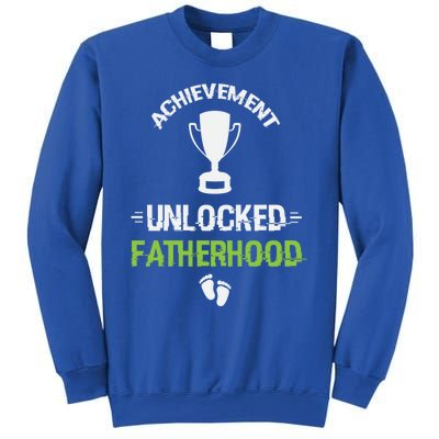 Achievet Unlocked Fatherhood Expecting Parent Meaningful Gift Sweatshirt