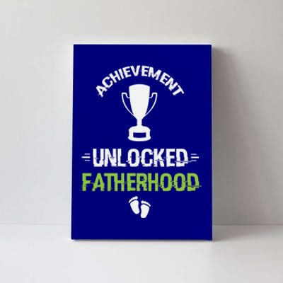 Achievet Unlocked Fatherhood Expecting Parent Meaningful Gift Canvas