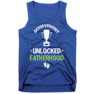 Achievet Unlocked Fatherhood Expecting Parent Meaningful Gift Tank Top