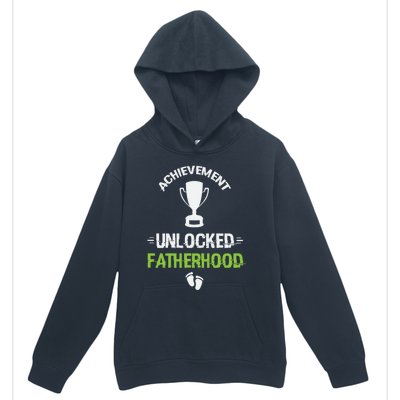 Achievet Unlocked Fatherhood Expecting Parent Meaningful Gift Urban Pullover Hoodie