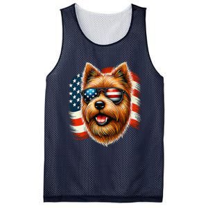 American Usa Flag Norfolk Terrier Terriers 4th Of July Mesh Reversible Basketball Jersey Tank