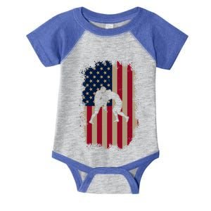 American Us Flag Mixed Martial Arts Great Gift Infant Baby Jersey Bodysuit