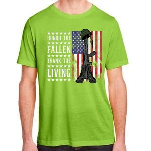 American Us Flag Honor The Fallen Thank Living Memorial Day Gift Adult ChromaSoft Performance T-Shirt