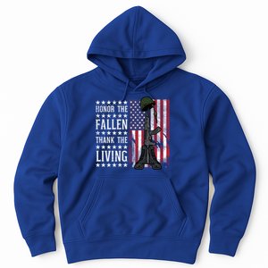 American Us Flag Honor The Fallen Thank Living Memorial Day Gift Hoodie