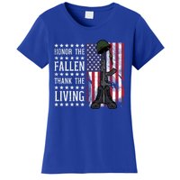 American Us Flag Honor The Fallen Thank Living Memorial Day Gift Women's T-Shirt