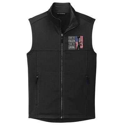 American Us Flag Honor The Fallen Thank Living Memorial Day Gift Collective Smooth Fleece Vest