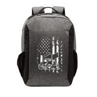 American Us Flag Sprint Car Racing Gift Vector Backpack