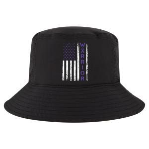 American Usa Flag Warrior Gift Crohns Disease Awareness Cool Gift Cool Comfort Performance Bucket Hat