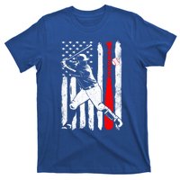 American Usa Flag Patriotic Vintage Baseball Flag Gift T-Shirt