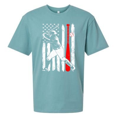 American Usa Flag Patriotic Vintage Baseball Flag Gift Sueded Cloud Jersey T-Shirt