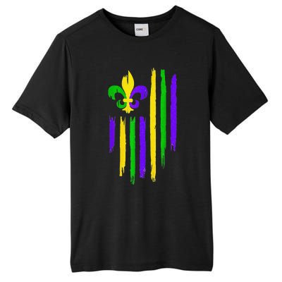 American US Flag Cajun Festival Funny Mardi Gras Carnival Tall Fusion ChromaSoft Performance T-Shirt