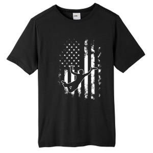 American Us Flag Ultimate Frisbee Gift Tall Fusion ChromaSoft Performance T-Shirt