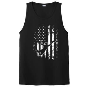 American Us Flag Ultimate Frisbee Gift PosiCharge Competitor Tank