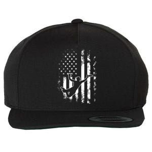 American Us Flag Ultimate Frisbee Gift Wool Snapback Cap