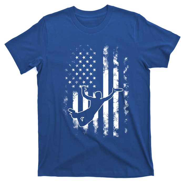 American Us Flag Ultimate Frisbee Gift T-Shirt