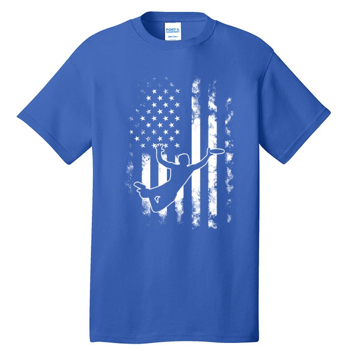 American Us Flag Ultimate Frisbee Gift Tall T-Shirt