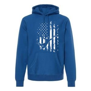 American Us Flag Ultimate Frisbee Gift Premium Hoodie