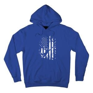 American Us Flag Ultimate Frisbee Gift Tall Hoodie