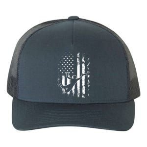 American Us Flag Ultimate Frisbee Gift Yupoong Adult 5-Panel Trucker Hat