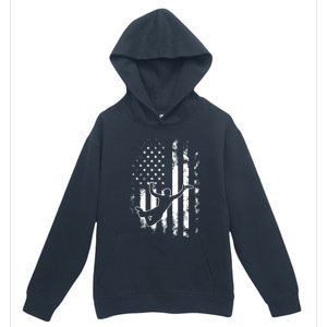 American Us Flag Ultimate Frisbee Gift Urban Pullover Hoodie