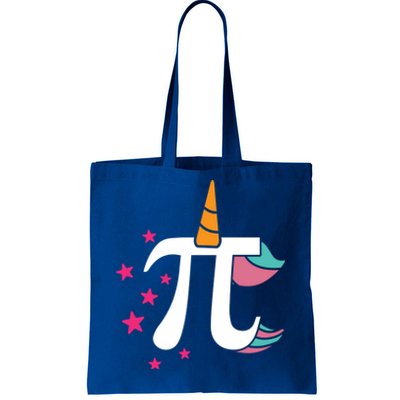 Adorable Unicorn Face Floral Math Geek Nerd Pi Day Cute Gift Tote Bag