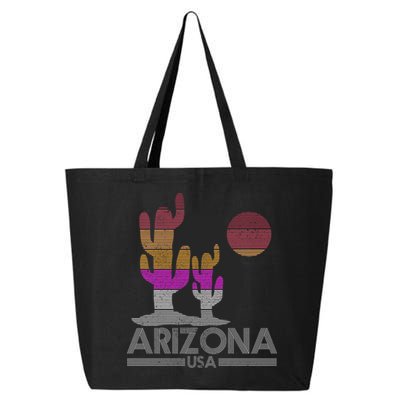 Arizona Usa Gift Vintage Retro Cactus Souvenir Gift Cool Gift 25L Jumbo Tote