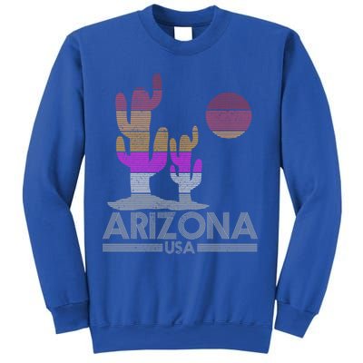 Arizona Usa Gift Vintage Retro Cactus Souvenir Gift Cool Gift Sweatshirt